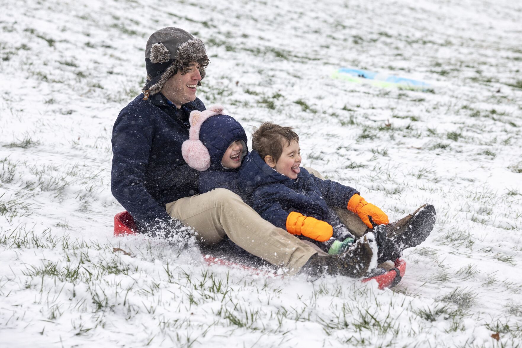The first snow in St. Louis
